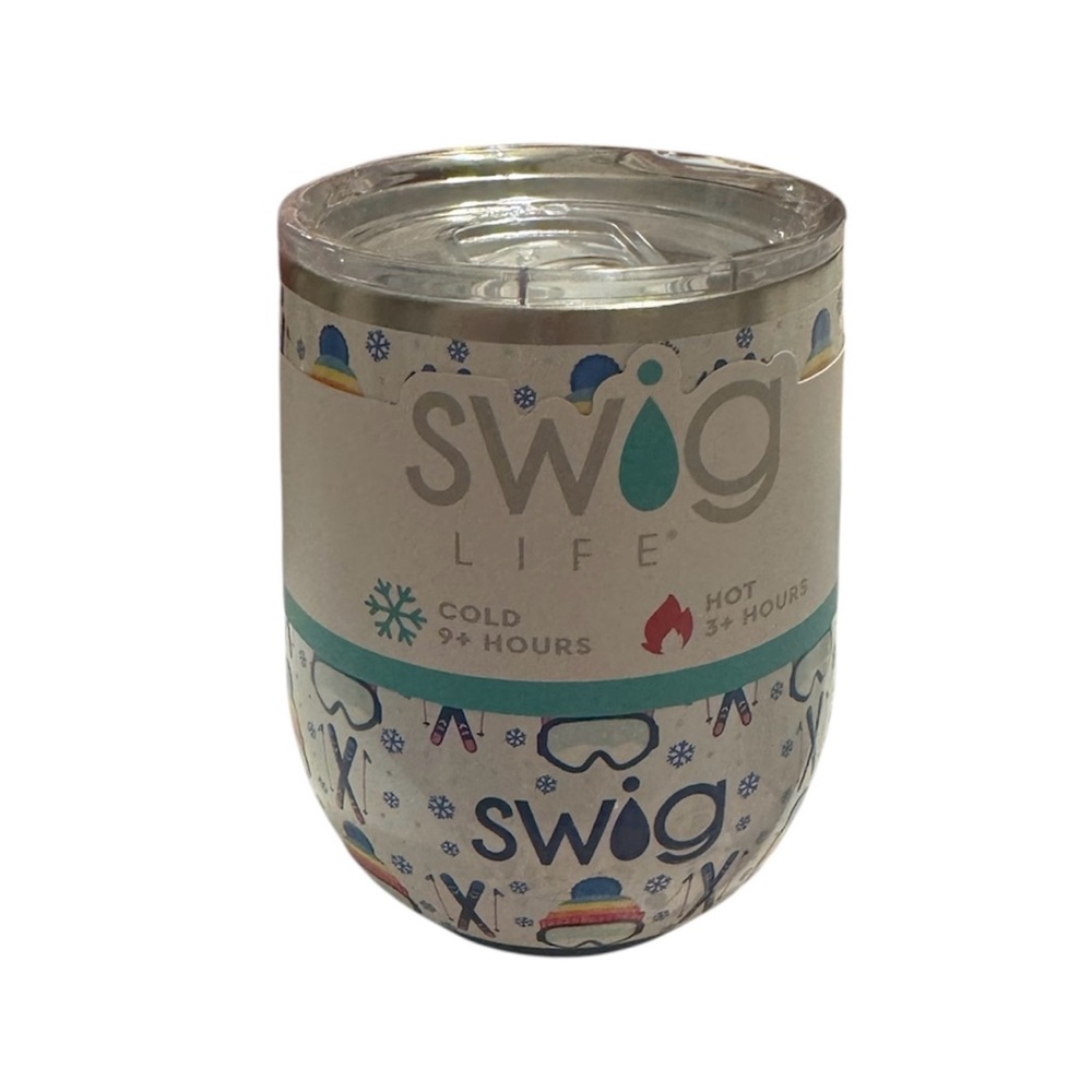 Swig Life Insulated Tumbler - White with Blue Accents